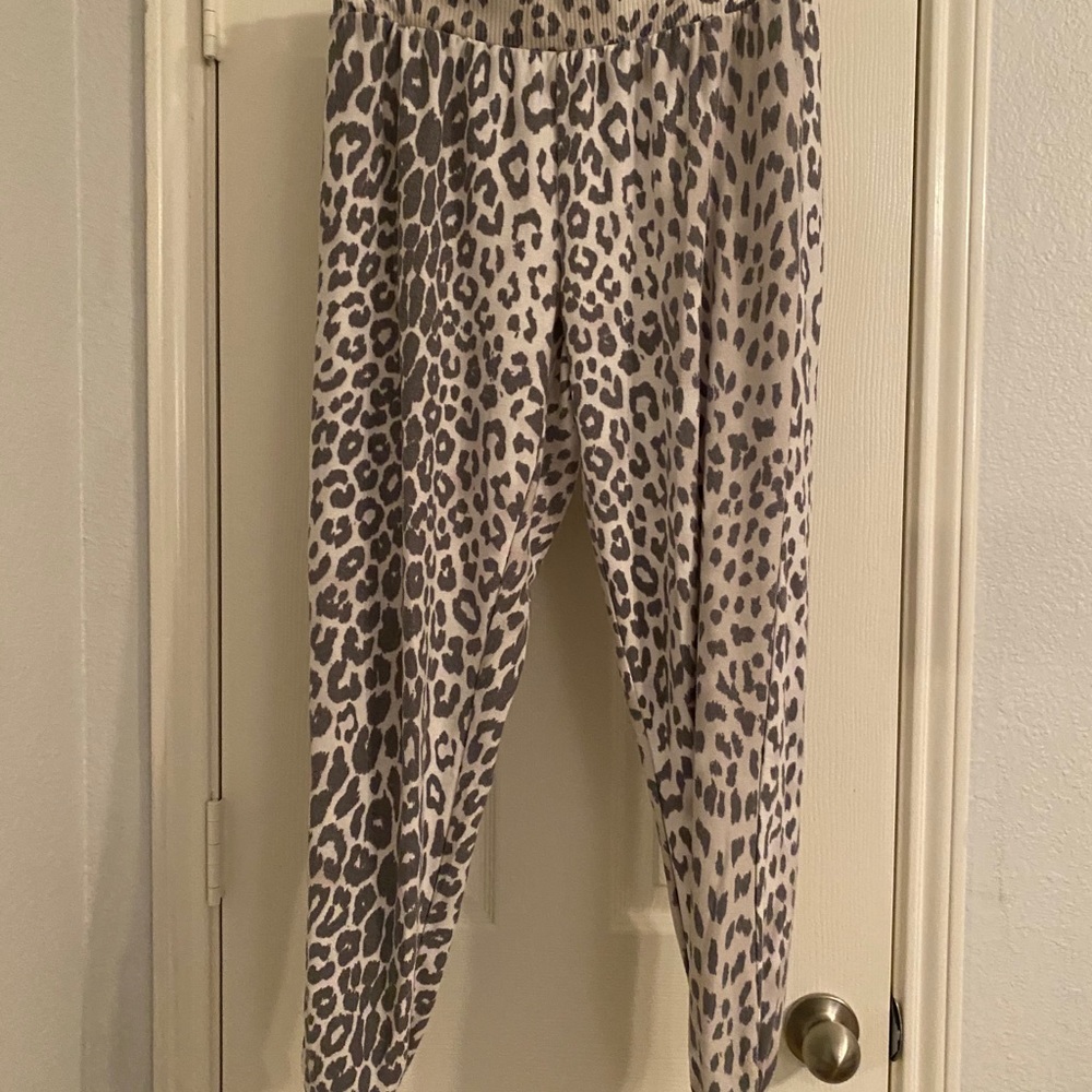Super soft cheetah sweats.